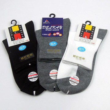 台灣製 200細針加大 條型學生襪 休閒襪【DK大王】