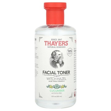 Thayers, 金縷梅面部爽膚水，無乙醇，黃瓜香，12 液量盎司（355 毫升）