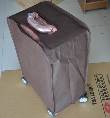 咖啡色加厚無紡布拉桿箱保護套24寸旅行皮箱托運行李外套子防塵罩