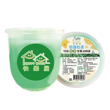 HAPPY HOUSE 蚊蟲剋星特級香茅香薰油精罐 (150ml/罐)*3入