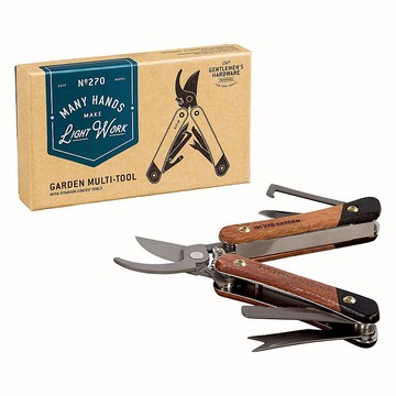 【Gentlemen's Hardware】經典多用途戶花園花剪-鈦金屬/木質握把