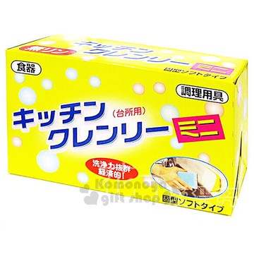 小禮堂 日製無磷洗碗皂《黃盒裝》附2小吸盤.節約環保