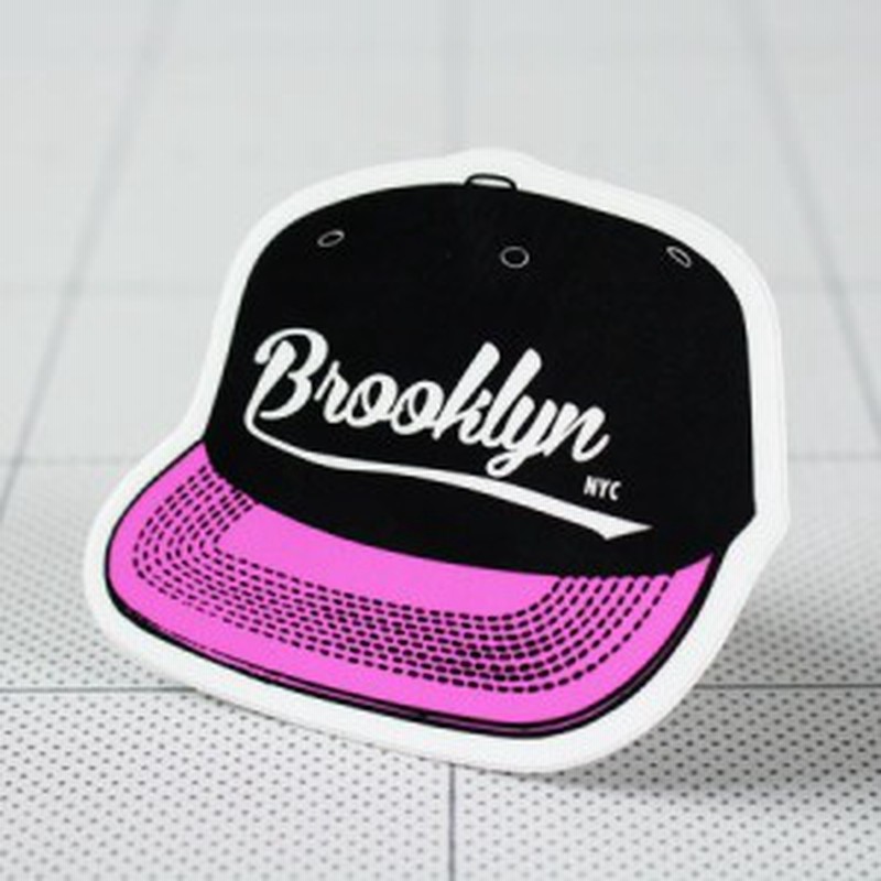 ステッカー アメリカン 車 バイク かっこいい おしゃれ ヘルメット ギター スケボー 帽子 ブルックリン Brooklyn Pink Sc 1229 Gen 通販 Lineポイント最大1 0 Get Lineショッピング