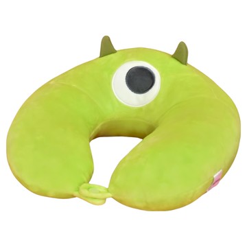 KHTOY 迪士尼大臉抱抱頸枕  大眼仔 綠色  12吋