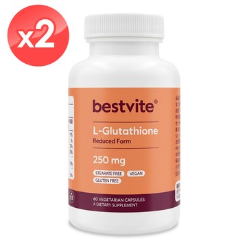 Bestvite 【美國】頂級穀胱甘肽250mg膠囊2瓶組 (60顆*2瓶)