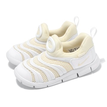 [ACS] Nike 休閒鞋 Dynamo Free TD 小童 白 米白 毛毛蟲鞋 學步鞋 寶寶鞋 無鞋帶  IB7246-101
