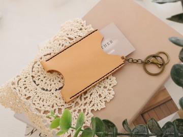 【材料包】手作皮件/隨身卡片套/內附教學影片/新手友善