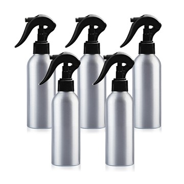 Amywo 鋁製噴槍瓶 鋁製噴霧瓶 鋁瓶 200ml(5入組) 噴霧瓶 噴瓶 鋁瓶 鋁噴 分裝瓶 精油瓶