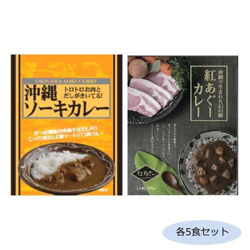 ご当地カレー 沖縄ソーキカレー＆紅あぐーカレー 各5食セット