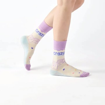 【Change Tone 襪子專賣店】瘋狂星星糖〈紫〉