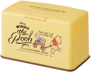 【全館95折】【小熊維尼 口罩收納盒】維尼 抽取式 口罩收納盒 面紙盒 收納60片 日本正品 該該貝比日本精品