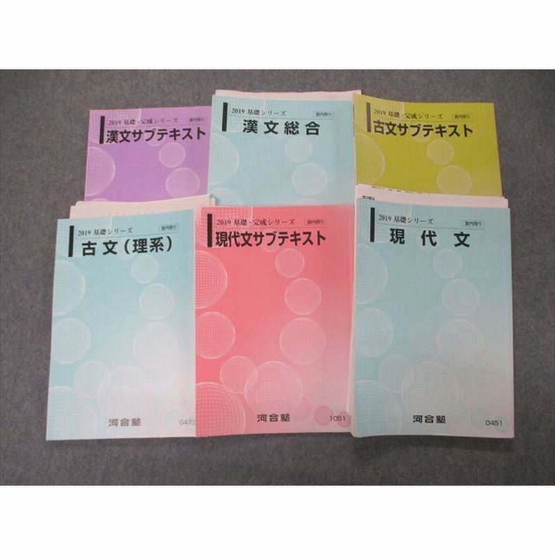 TH06-049 河合塾 現代文/古文理系/漢文総合/サブテキスト 2019 基礎