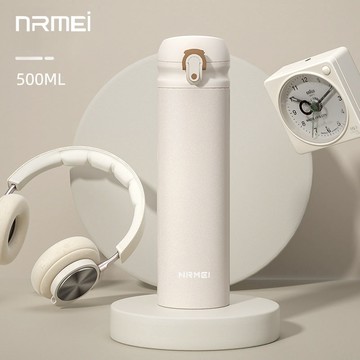 NRMEI 316不鏽鋼保溫杯 彈蓋保溫瓶 車用男女大容量保冷保熱水瓶 保溫水壺 500ML