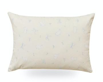 韓國 Maatila - 超細纖維桃皮感枕套-溫柔兔兔 (50X70cm)