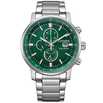 CITIZEN Chronograph 光動能 時尚計時腕錶 錶 手錶 送禮 CA0840-87X