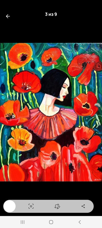 原創畫 The Girl among the poppies 原創藝術 油畫 油畫