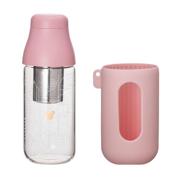 TOAST Living SCENE 隨身玻璃茶瓶  粉色  500ml  1個