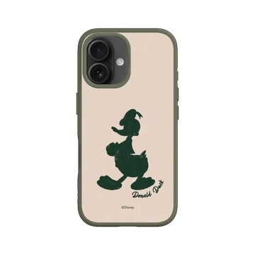 iPhone 16 SolidSuit 海藻綠 - 迪士尼-米奇 Mickey - 唐老鴨 - 剪影版