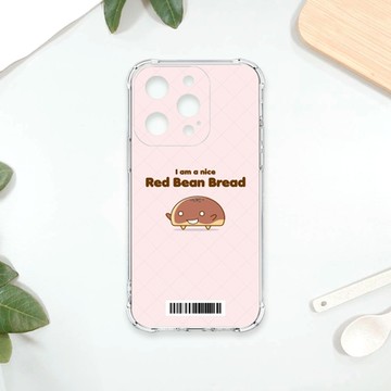 TRON IPhone 15 PRO 紅豆麵包君表情包系列 四角防摔載具殼 軟殼 手機殼