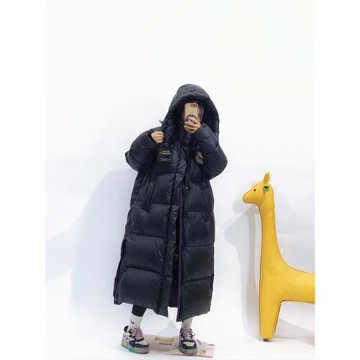 東北加厚羽絨服女中長款過膝寬松2025冬新款情侶潮牌抗寒保暖外套