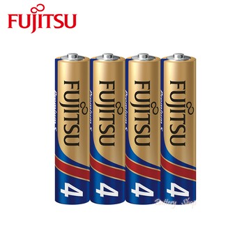 fujitsu富士通 4號長效型鹼性電池 premium s 日本製鹼性電池 四顆裝