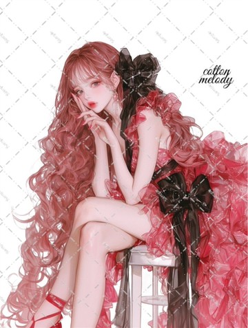 original sticker no.6224 人物貼紙 原創貼紙 人物貼紙 女孩貼紙 原創人物貼紙