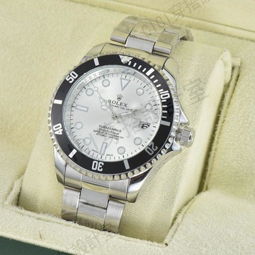 經典休閒精鋼防水男士手錶【亞德機械五金家居】