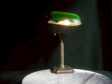 【老時光 OLD-TIME】早期二手台灣製玻璃銀行燈