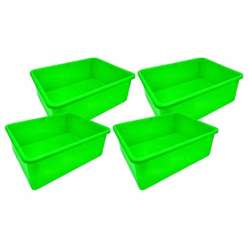 震嶸塑膠 380密林 置物籃  36.5 x 28.5 x 7.8cm  綠色  4個