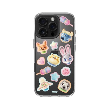 iPhone 16 Pro Clear Case（相機按鈕） 透明 - Walt Disney Animation Studios - 動物方城市 - 棉花糖