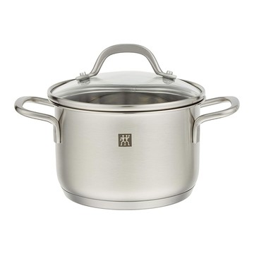 ZWILLING 雙人 電磁爐適用 Pico 小煮鍋 800g 1.3L  14cm  銀色  1個