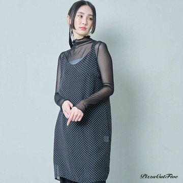 [SALE]圓點細肩帶短洋裝 PizzaCutFive PCF241487016