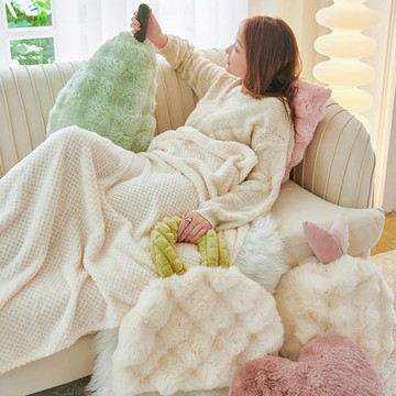 網紅ins風抱枕被兩用二合一毯子車內靠枕客廳辦公室披毯抱枕批發