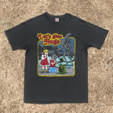 王有病工作室 220G輕薄高織不透！復古經典動漫old school短袖T恤