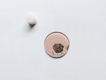 最後少量法國巴黎新銳設計【手工工藝貼箔技法】綻放杯墊燭盤 花