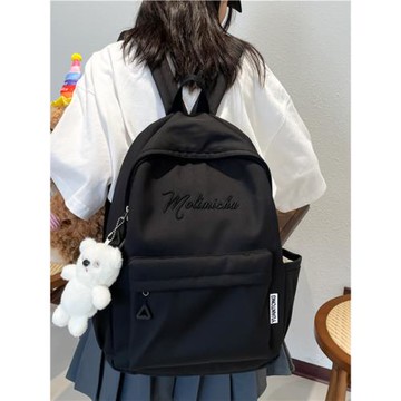 書包女初中生字母刺繡韓版小清新校園高中生背包日系原宿風雙肩包