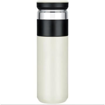 便攜大容量趣家茶水分離保溫杯  白色  520ml  1個