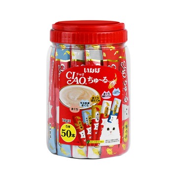 CIAO桶裝肉泥-鮪魚綜合50入