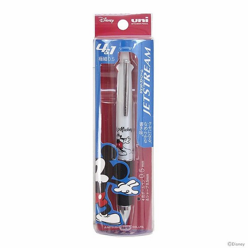 ディズニー ミッキーマウス ジェットストリーム 4 1 多機能ペン 0 5mm 4色ボールペン シャープペン M便 1 1 通販 Lineポイント最大0 5 Get Lineショッピング