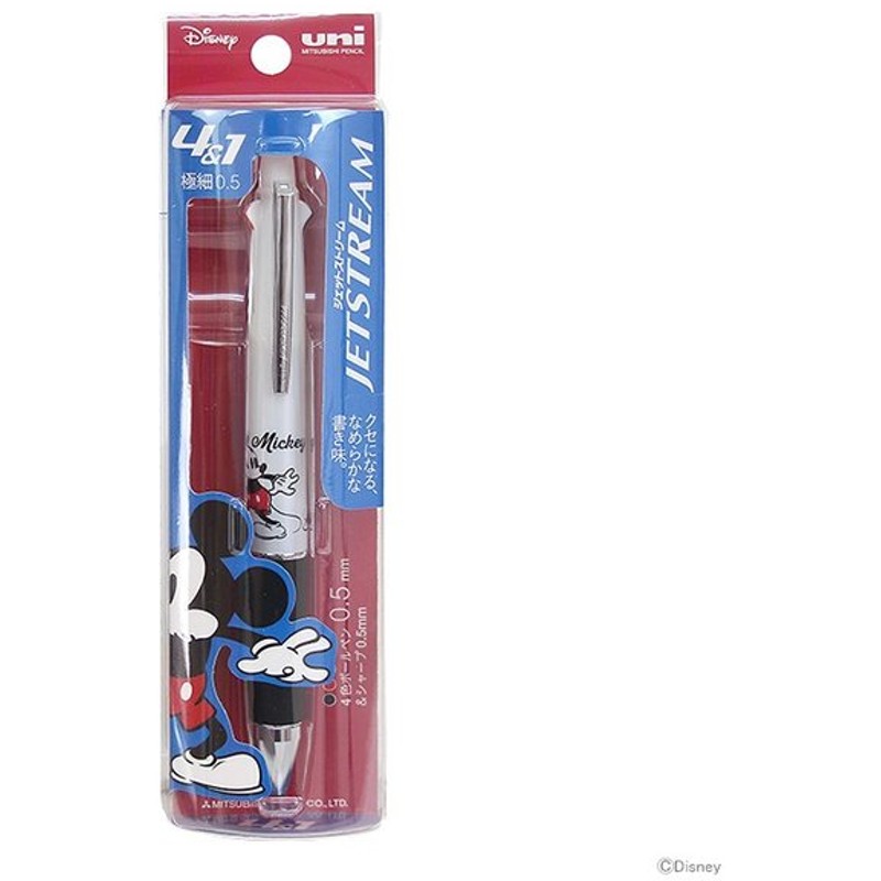 ディズニー ミッキーマウス ジェットストリーム 4 1 多機能ペン 0 5mm 4色ボールペン シャープペン M便 1 1 通販 Lineポイント最大0 5 Get Lineショッピング