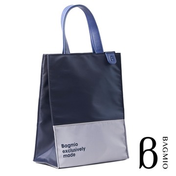 BAGMIO 直立手提包-藍灰