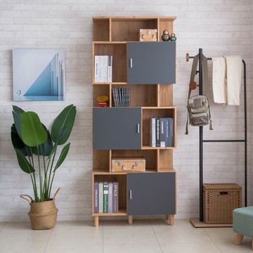 TZUMii洛克不規則三門櫃/書櫃