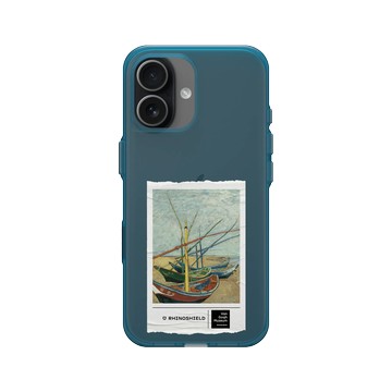 iPhone 17 Clear (相機按鈕) 夜幕藍 - Van Gogh Museum - 聖馬迪拉莫海邊的漁船