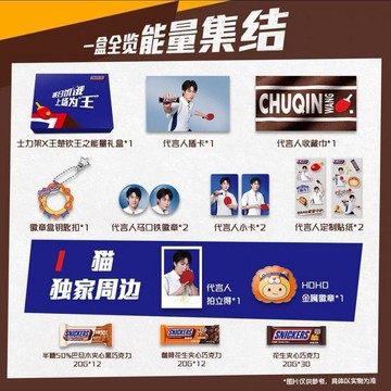 💕限時爆殺💕王楚欽士力架周邊禮盒 王之能量禮盒 官方正品 小卡 拍立得 徽章