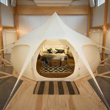 4.6米充氣蓮花帳篷 白色