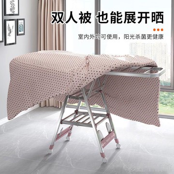 晾衣架落地折疊室內外陽臺家用不銹鋼翼型嬰兒寶寶尿布架涼曬衣桿