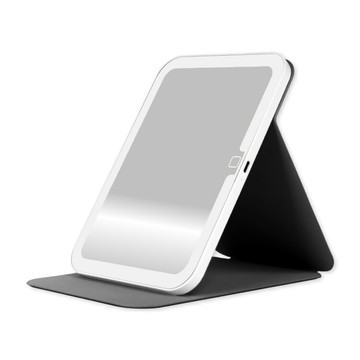 led摺疊化妝鏡 適用 補光化妝鏡 led化妝鏡 桌面化妝鏡 美妝鏡 led梳妝鏡 補妝鏡