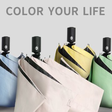 【德國boy】德國boy三折黑膠防曬自動傘_葡萄綠