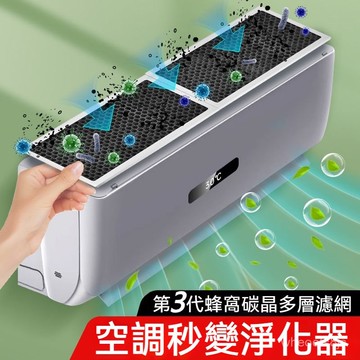 限時下殺🔥免運 居家智能空調濾網 凈化器蜂巢碳晶過濾網 高效空氣流通 健康清新空氣 空調過濾網 除塵進風口過濾