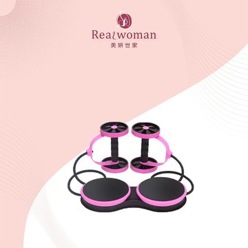 黑魔法 全方位多功能扭腰拉力健身輪(顏色隨機/組)